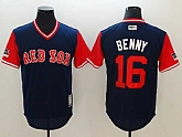 Red Sox 16 Andrew Benintendi Benny Navy 2018 Players Weekend Stitched Jersey,baseball caps,new era cap wholesale,wholesale hats